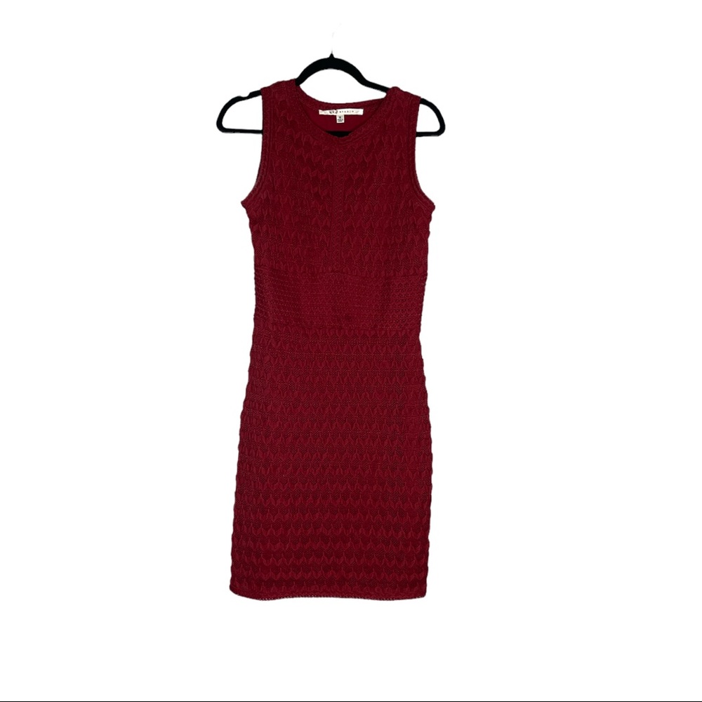 Max Studio Women's Size M Casual Dress Burgundy